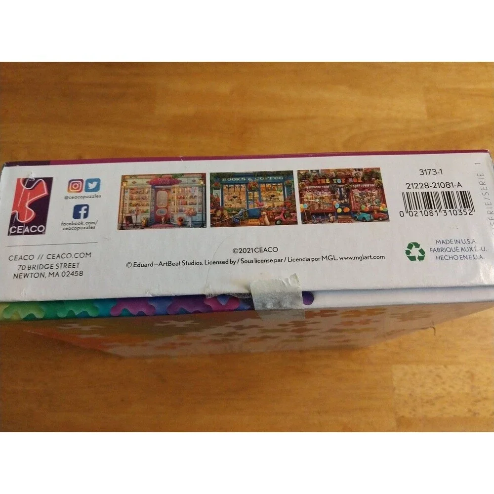 Ceaco 1000 Pc Puzze Shop Windows Candy Store